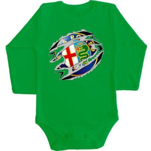 ALFA ROMEO ZÖLD HOSSZÚ UJJÚ BABA BODY
